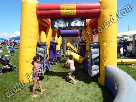 Inflatable car wash misting tent for events in Arizona